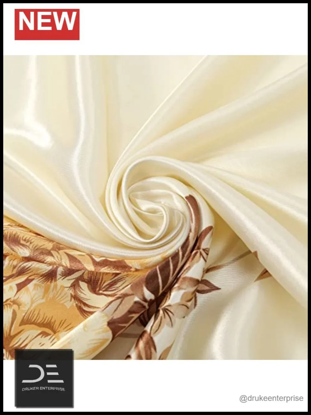 Silk-like Satin Square Scarf for Hair Wrapping at Night 35 Inch Bandana - Picture 5 of 6